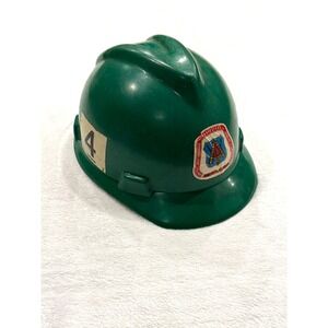 Vintage MSA V-Gard Green Hard Hat United Brotherhood Carpenters Joiners Union